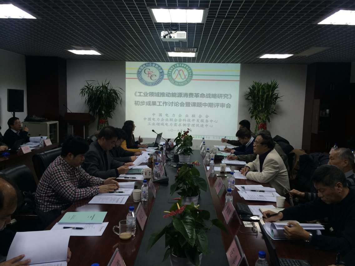 中電聯召開《工業(yè)領域推動能源消費革命戰(zhàn)略研究》課題中期評審會