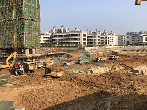 中國安能第二工程局湖畔學苑項目部“戰疫情，抓復工”