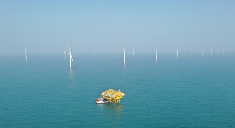 山東首個(gè)百萬千瓦級海風(fēng)基地！國家電投半島南U1一期并網(wǎng)發(fā)電