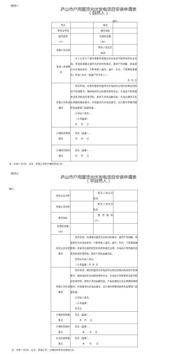 六類屋頂禁止安裝戶用光伏!江西廬山市發文!